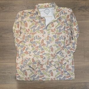 Performance Quarter Zip - Classic Deer Camo Size XL Burlebo